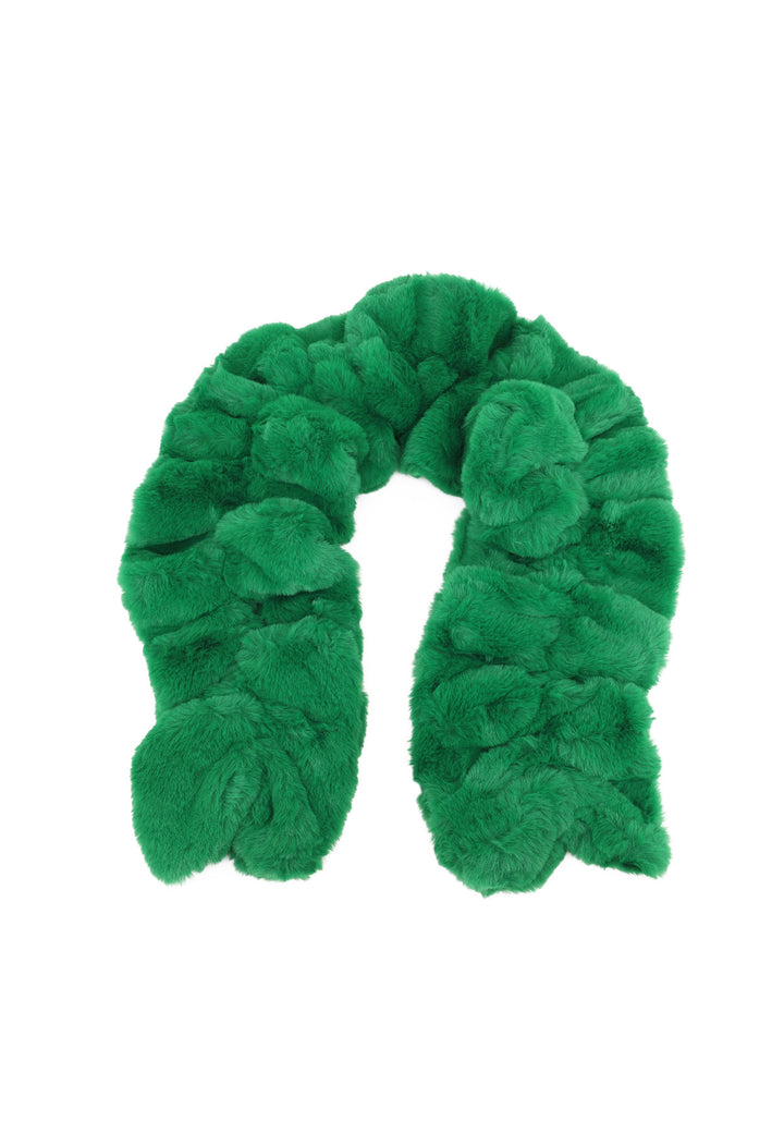 Sciarpa peluche colore verde