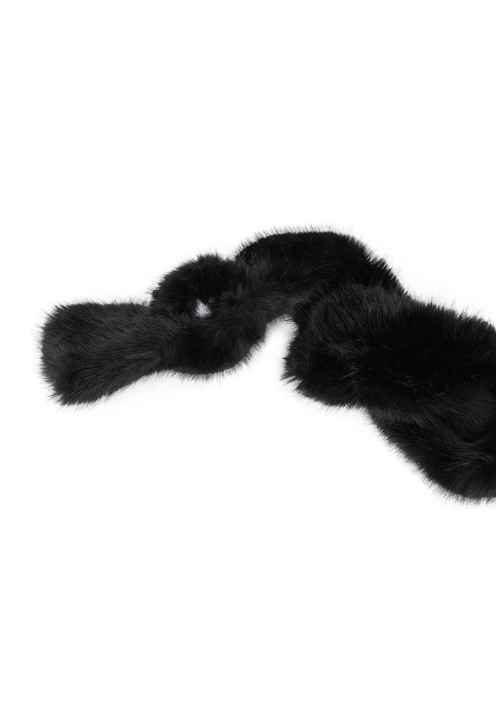 Sciarpa Scaldacollo da donna invernale colore nero