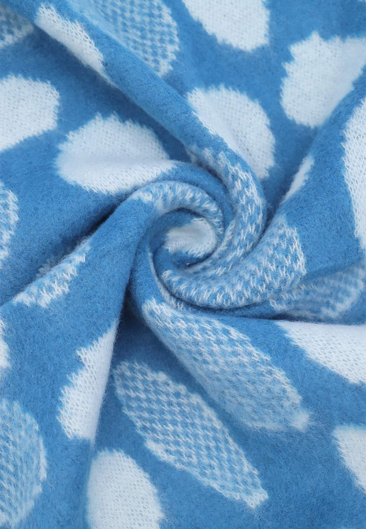 sciarpa in 100% viscosa colore azzurro