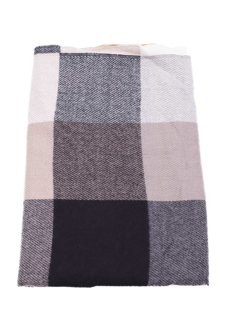 sciarpa foulard pashmina colore grigio e marrone
