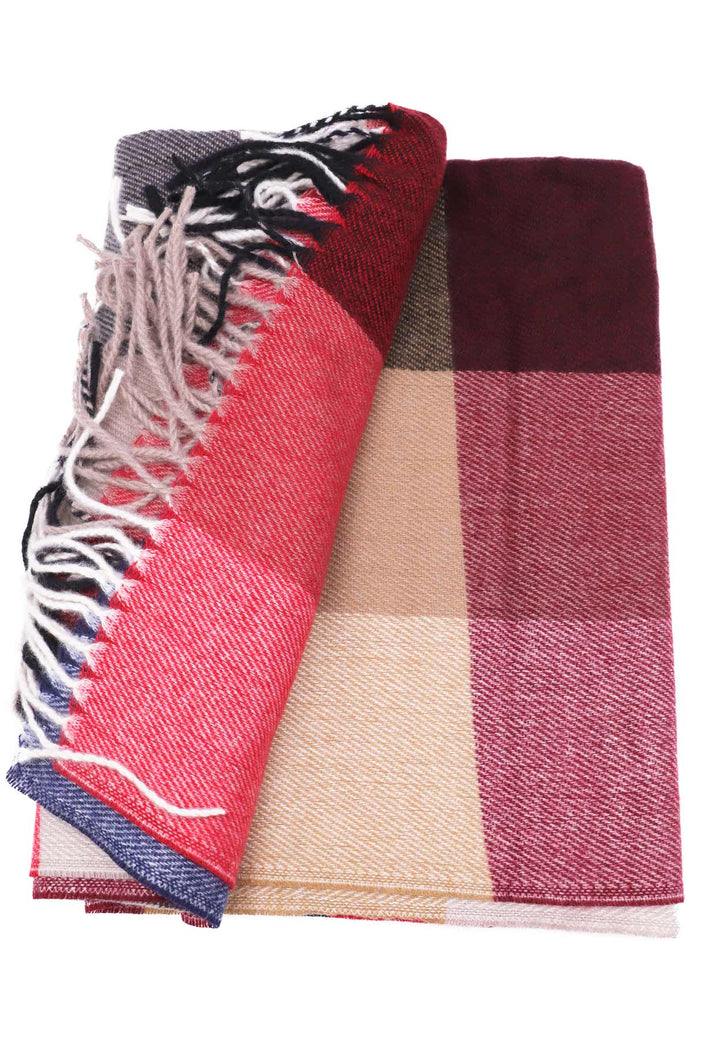 sciarpa foulard pashmina colore rosso