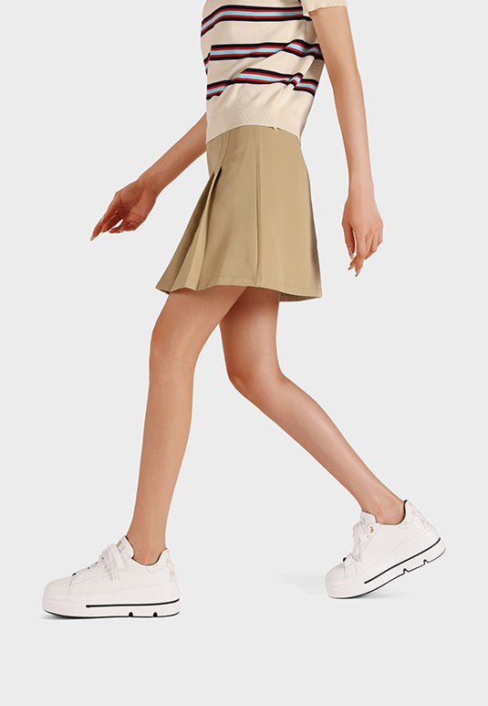 sneakers da donna bianche con suola platform queen helena x33-10