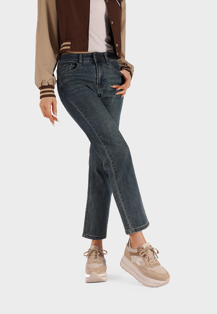 Sneaker da donna in microfibra multicolor con suola platform alta e punta tonda