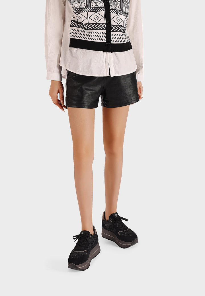 Sneaker da donna in microfibra multicolor con suola platform alta e punta tonda