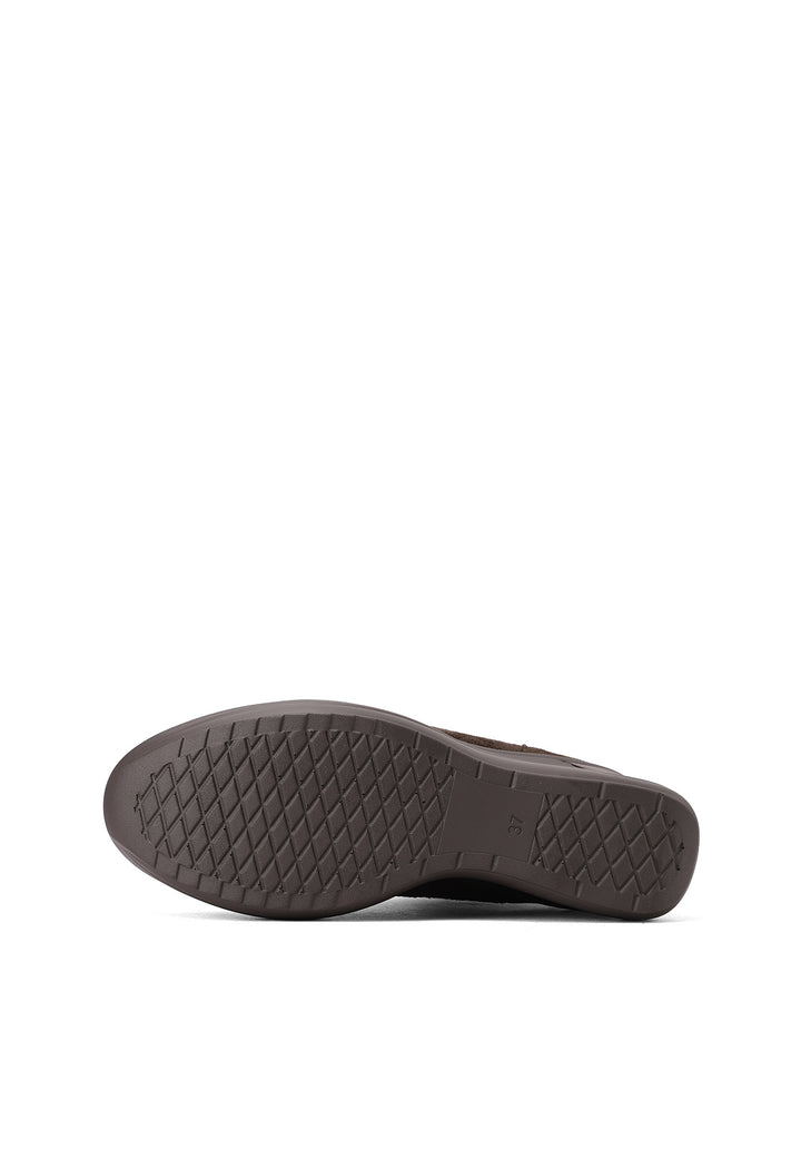 Sneakers da donna con zeppa alta, zip laterale e dettagli metallici