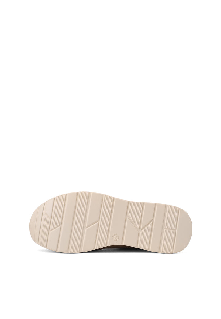 Sneakers da donna con zeppa media, logo laterale e dettaglio metallico