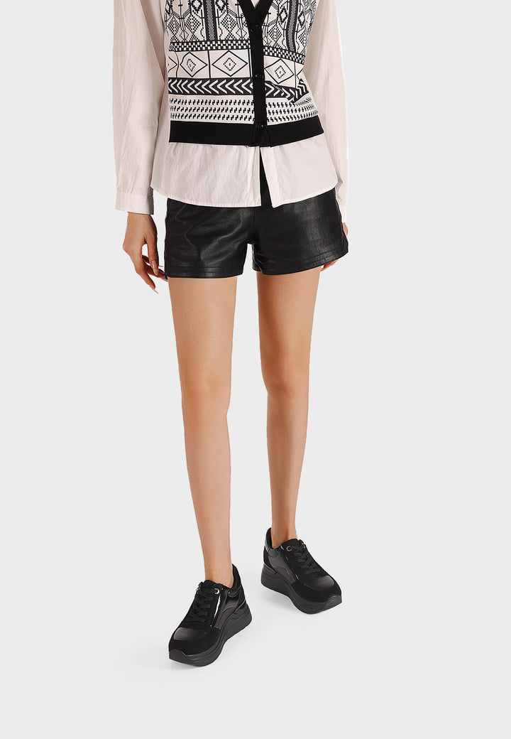 Sneakers da donna con zeppa, doppia zip laterale e dettagli metallici