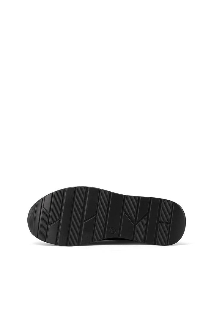 Sneakers da donna con zeppa, doppia zip laterale e dettagli metallici