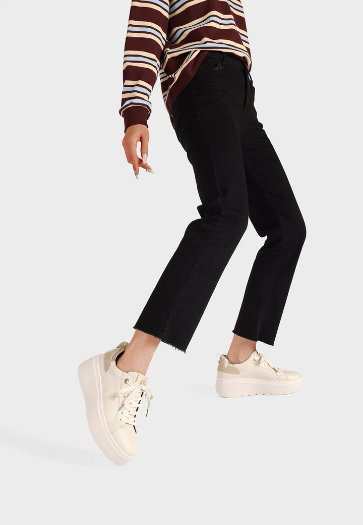 Sneakers da donna platform con zeppa alta