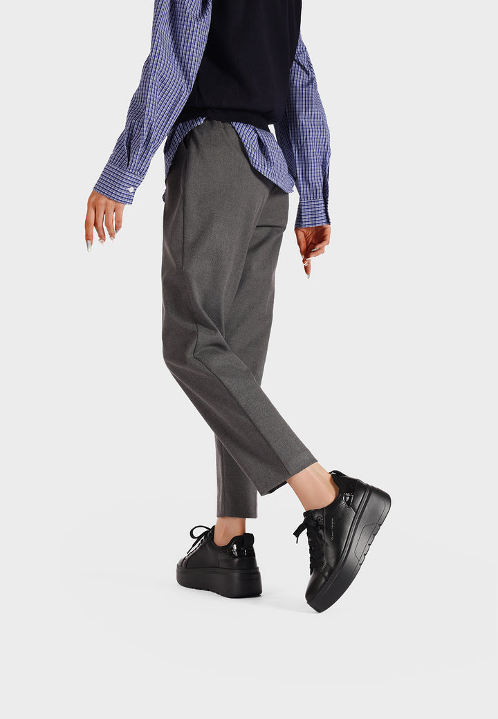 Sneakers da donna platform con zeppa alta