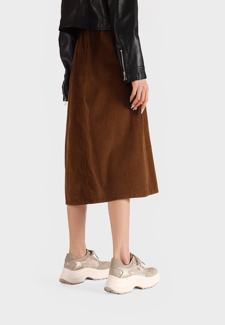 Sneakers da donna con zeppa in camoscio beige e inserti metallizzati