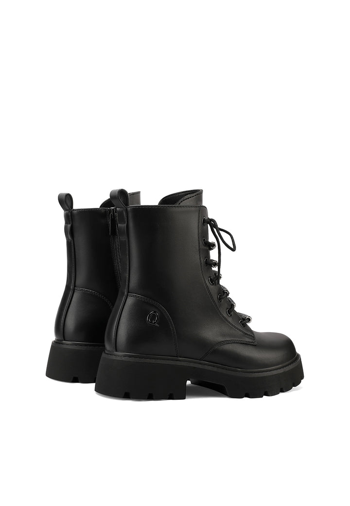 Anfibi Stivaletti Stringati Tacco Stivaletti Anfibi Bassi Neri Anfibi