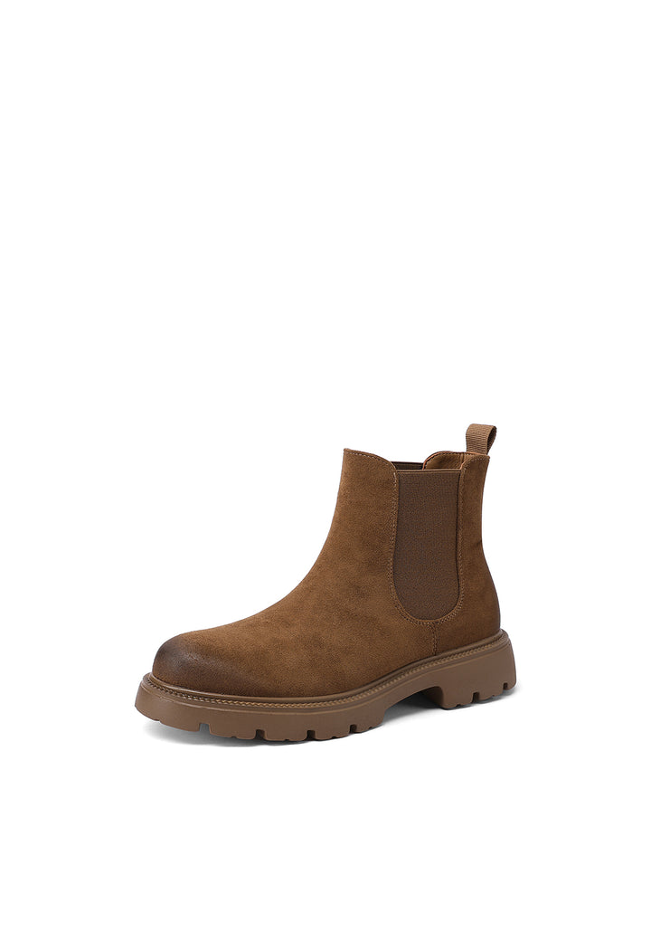 Stivaletti donna chelsea con suola carrarmato robusta Queen Helena