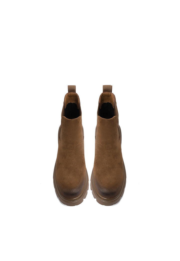 Stivaletti donna chelsea con suola carrarmato robusta Queen Helena