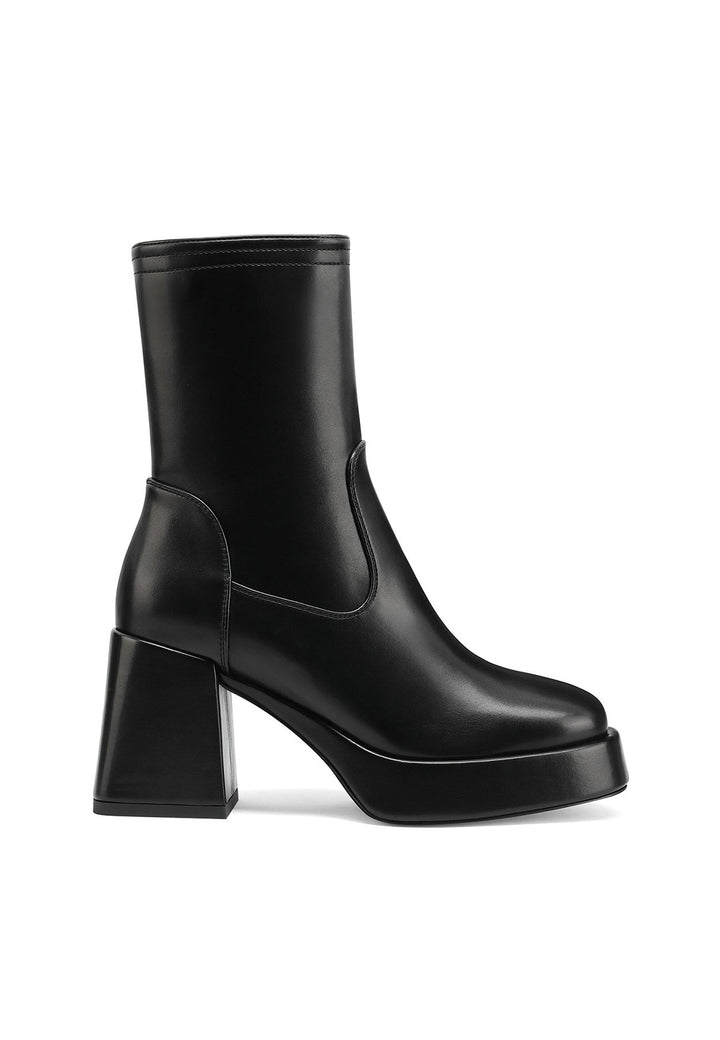 Stivaletti Donna QUEEN HELENA Con Tacco 10cm E Zip Laterale - Punta A Spillo In Ecopelle - Foto 6