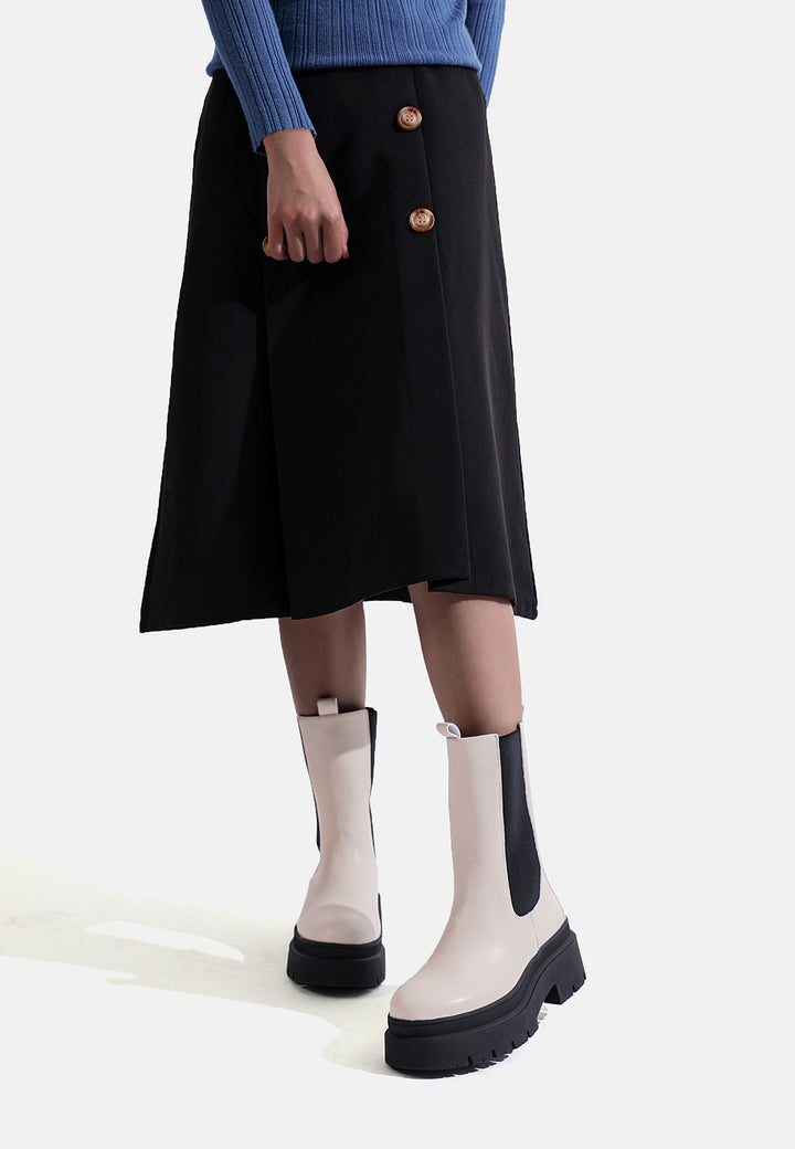 Stivaletti Chelsea Con Plateau In Pelle Per Donna - Stile Invernale E Comodi (Modello S273) - Foto 3