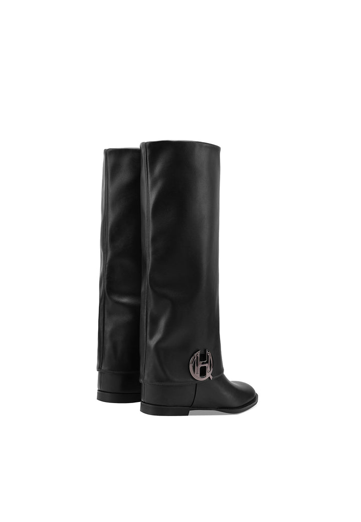 Stivali donna alti eleganti con tacco basso e gambale lungo