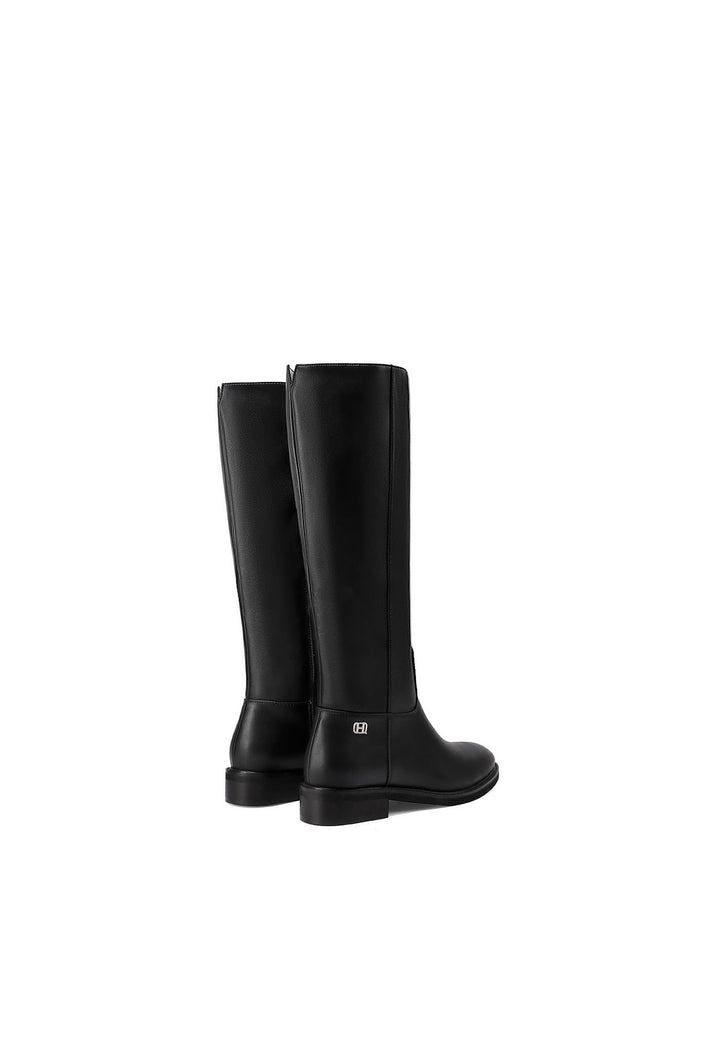 Stivali donna alti eleganti con tacco basso e design minimal classico