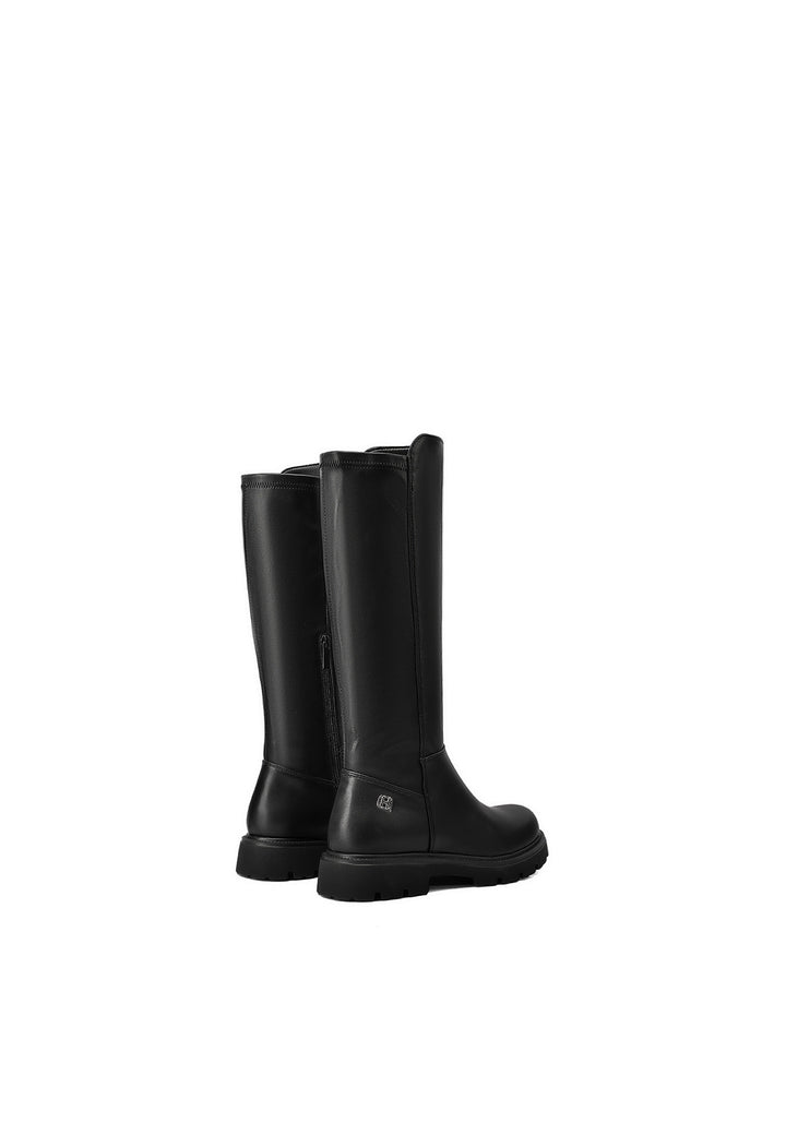 Stivali donna alti con suola carrarmato robusta e design minimal