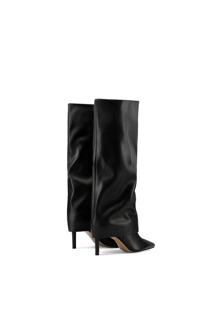 stivali da donna con tacco a spillo neri K4076 queen helena