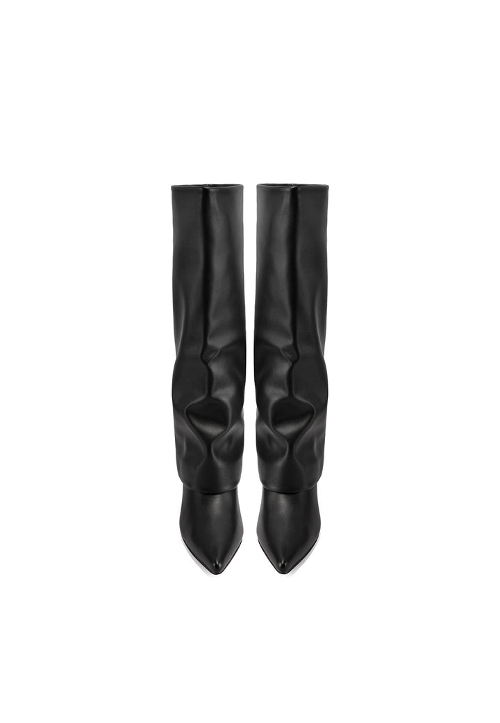stivali da donna con tacco a spillo neri K4076 queen helena