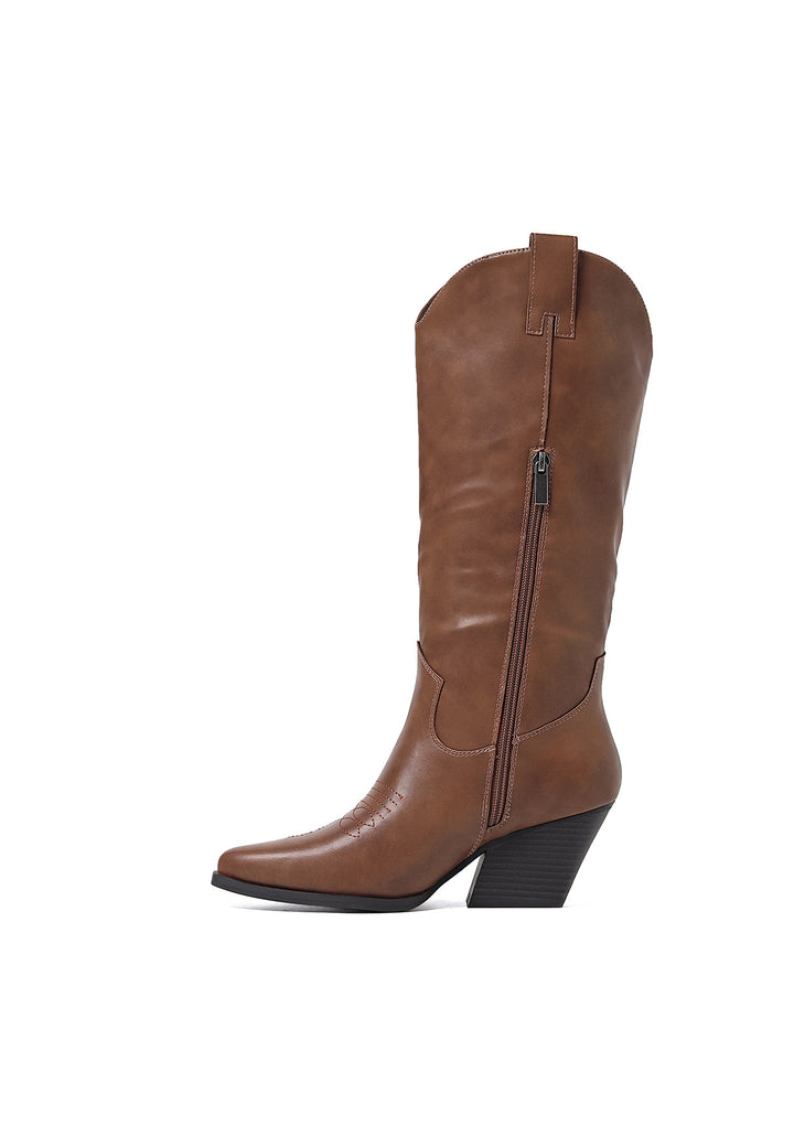 Queen Helena Tronchetti traforati con tacco Tronchetti donna Beige Queen Helena Tronchetti traforati con tacco Tronchetti donna Beige