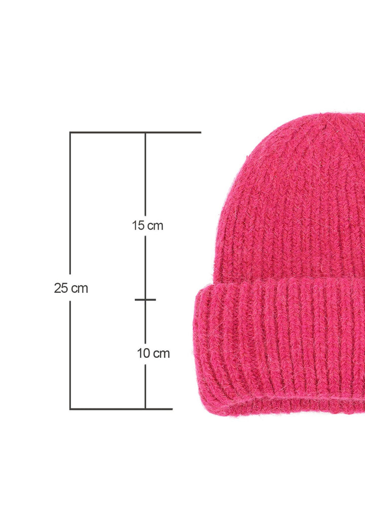 Cappello basic elegante da donna colore fucsia