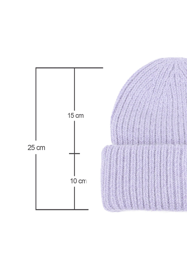 Cappello basic elegante da donna colore viola