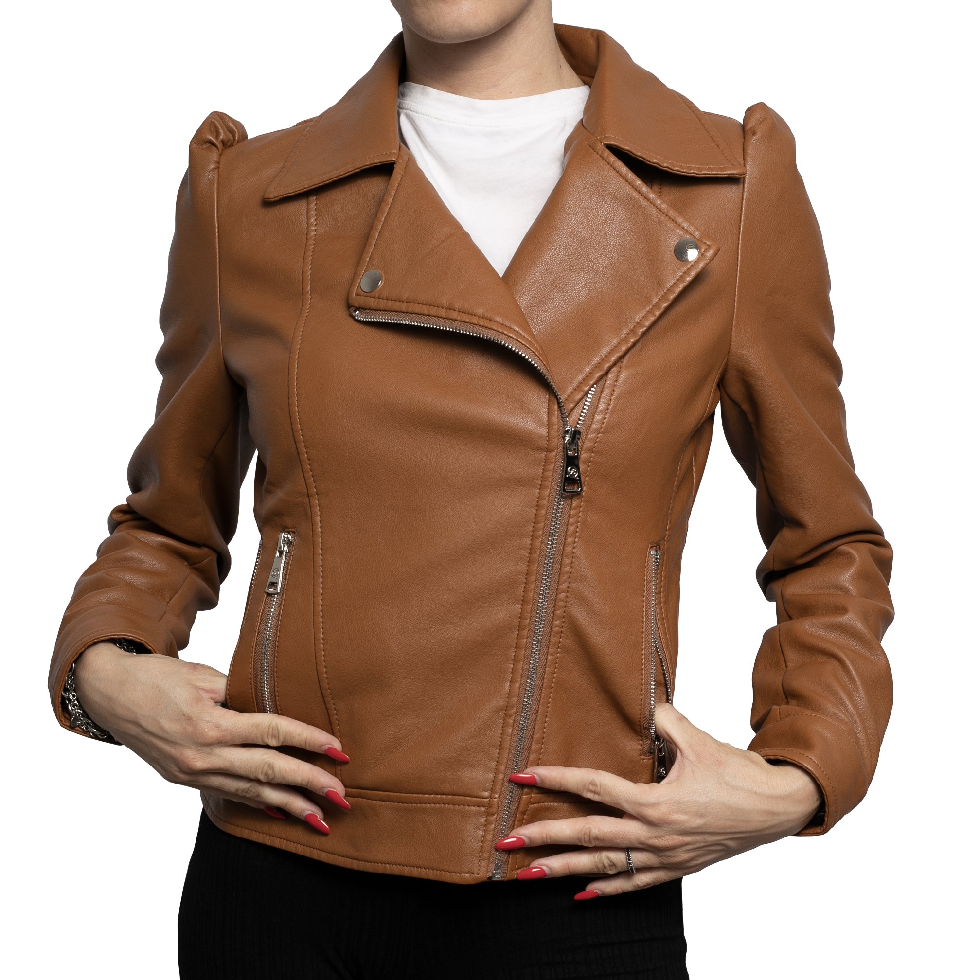 Giacca in pelle scamosciata con frange vintage da donna Giacca in pelle scamosciata con frange vintage da donna